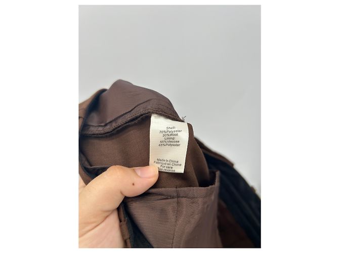 Autre Marque Pantalones marrones RONNY KOBO Castaño - vista 4