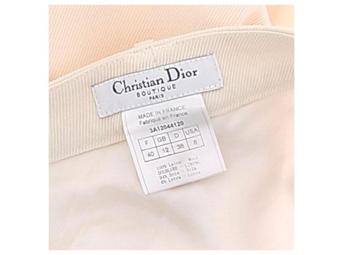 Dior Calça de lã creme Bege - vista 5