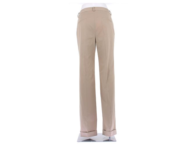Dior Pantalón beige con dobladillos - vista 2