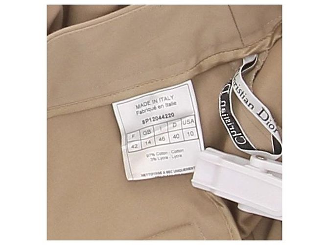 Dior Pantalón beige con dobladillos - vista 5