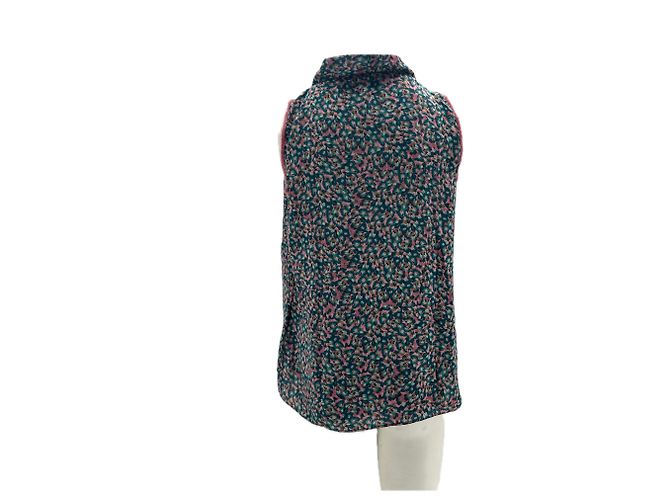 Autre Marque Top de seda estampado sin mangas Multicolor - vista 2
