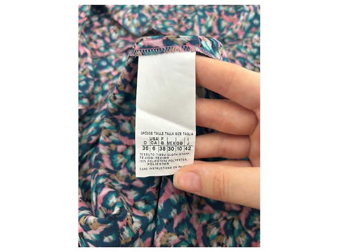 Autre Marque Top de seda estampado sin mangas Multicolor - vista 6