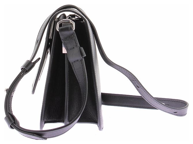 Autre Marque Borsa a mano AMAN in pelle nera Nero - vista 5