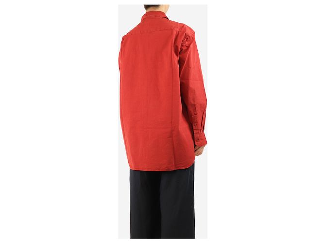 Autre Marque Camisa de algodón roja - talla S - vista 2
