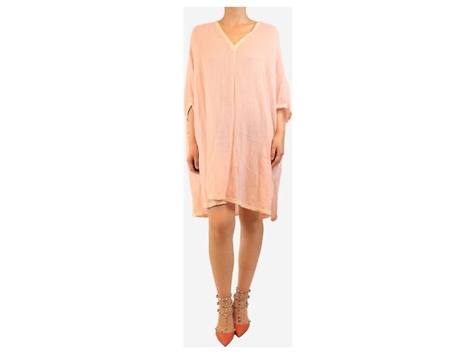Autre Marque Kurzer Kaftan in Rosa - Einheitsgröße Pink - Ansicht 3