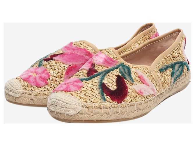 Ermanno Scervino Espadrilles mit neutralem Blumenmuster - Größe EU 39 - Ansicht 2