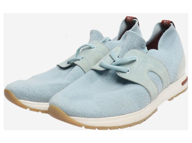 Loro Piana Blaue Strick-Sneaker - Größe EU 39 - Ansicht 2