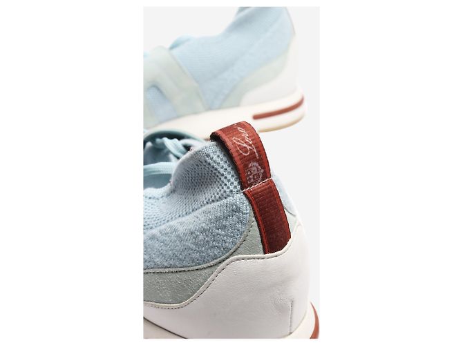 Loro Piana Blaue Strick-Sneaker - Größe EU 39 - Ansicht 3