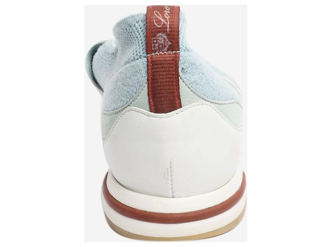 Loro Piana Blaue Strick-Sneaker - Größe EU 39 - Ansicht 4