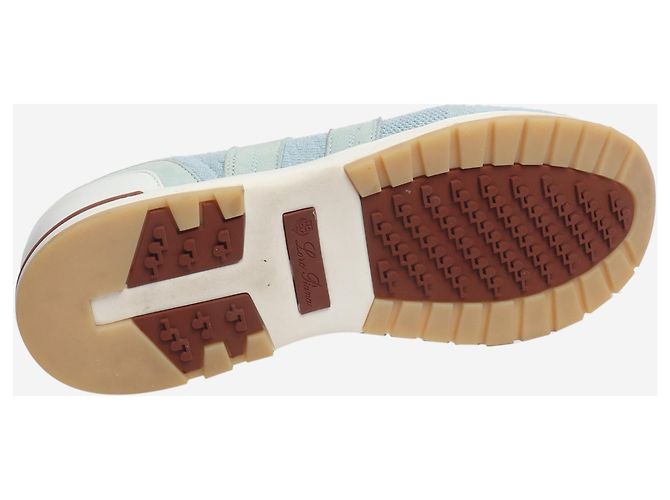 Loro Piana Blaue Strick-Sneaker - Größe EU 39 - Ansicht 5