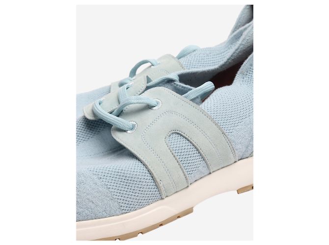 Loro Piana Blaue Strick-Sneaker - Größe EU 39 - Ansicht 6