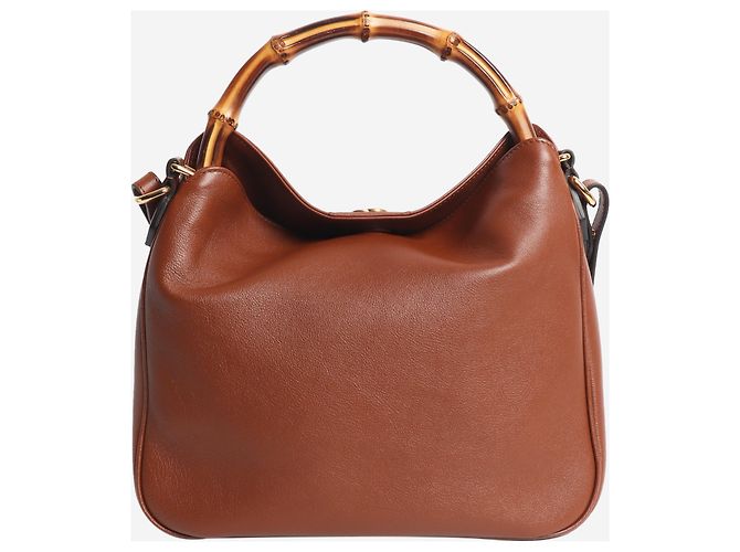 Gucci Borsa a tracolla Diana in bambù marrone - vista 3