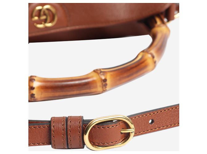 Gucci Borsa a tracolla Diana in bambù marrone - vista 5