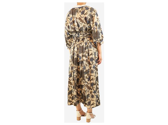 Autre Marque Maxikleid mit Mehrfarben-Print - Größe L - Ansicht 2