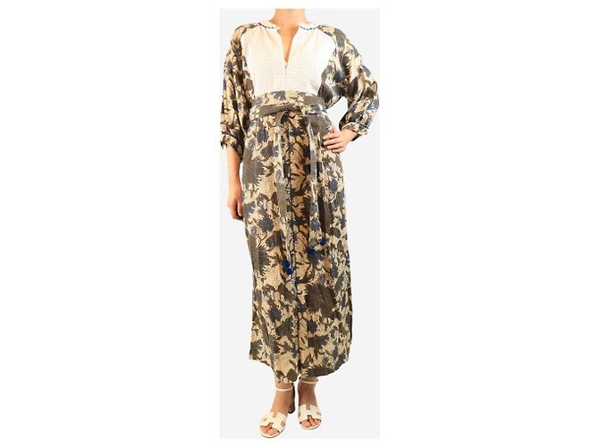 Autre Marque Maxikleid mit Mehrfarben-Print - Größe L - Ansicht 3