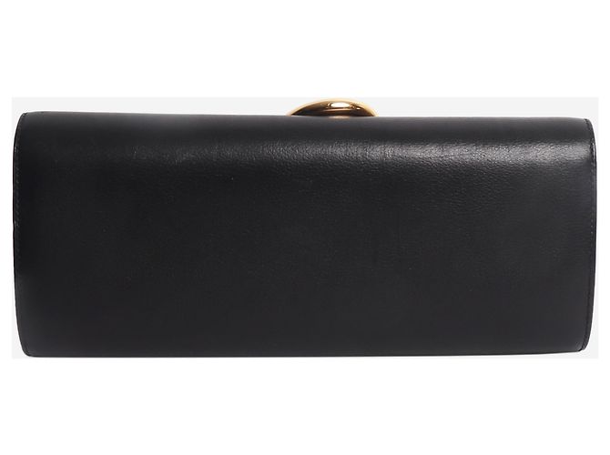 Hermès Clutch in pelle nera Egee Nero - vista 2