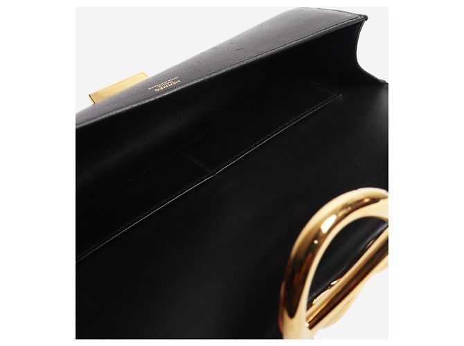 Hermès Clutch in pelle nera Egee Nero - vista 5