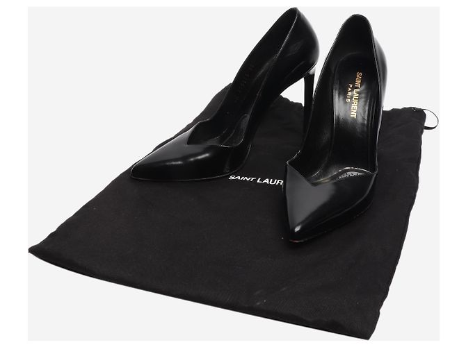 Saint Laurent Décolleté in vernice nera - taglia EU 38 Nero - vista 6