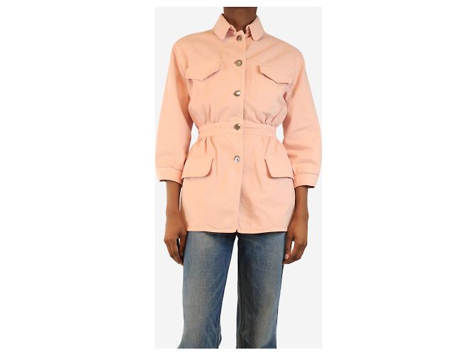 Prada Rosa Jeansjacke - Größe UK 6 Pink - Ansicht 3