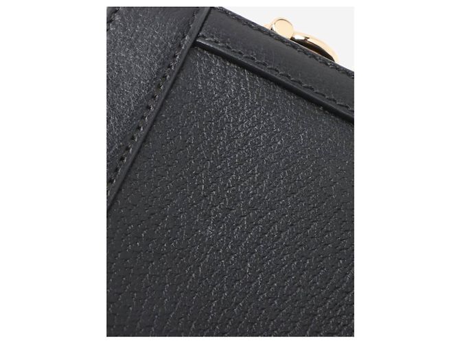 Gucci Bolsa de ombro com corrente em couro Ophidia preto - vista 13