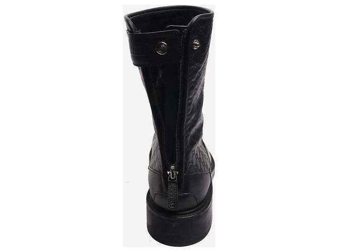 Schwarze Guccissima Leder-Ankle-Boots - Größe EU 35.5 - Ansicht 6