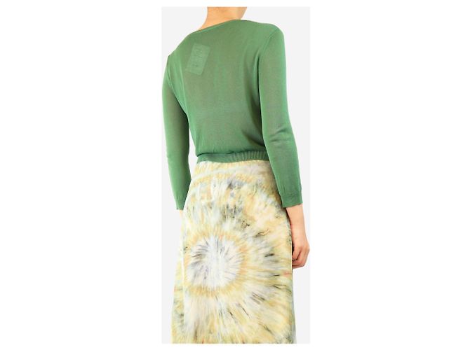 Weekend Max Mara Kurzer Cardigan in Grün - Größe S - Ansicht 2