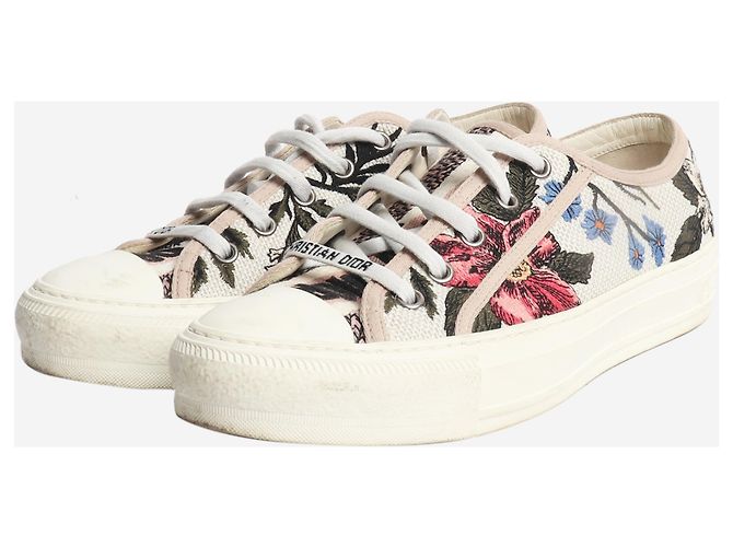 Christian Dior Mehrfarbig bestickte Sneaker - Größe EU 37 Mehrfarben - Ansicht 2