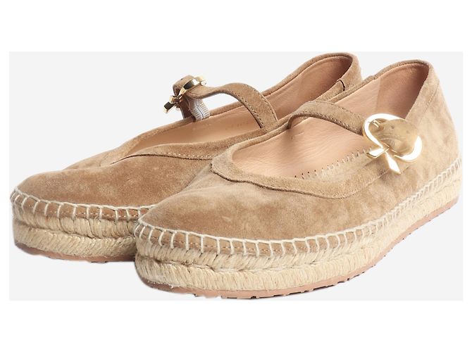 Gianvito Rossi Espadrilles in scamosciato marrone - taglia EU 37.5 - vista 2