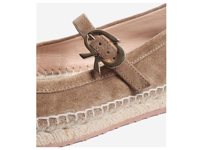 Gianvito Rossi Espadrilles in scamosciato marrone - taglia EU 37.5 - vista 3