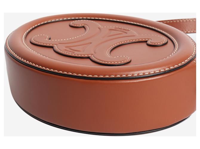 Céline Borsa a tracolla ovale Triomphe marrone - vista 4
