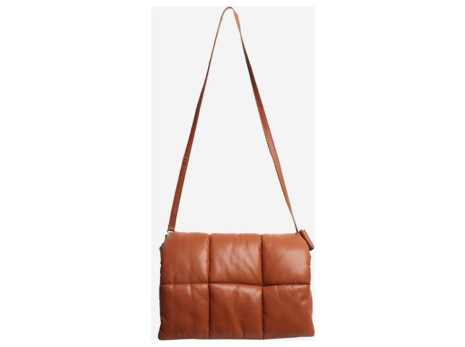 Autre Marque Borsa a tracolla imbottita in finta pelle Wanda marrone - vista 2