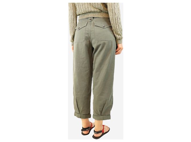 Saint Laurent Grüne Cargo-Hose - Größe UK 12 - Ansicht 3