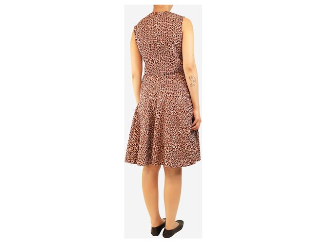 Marni Vestido estampado marrón sin mangas - talla UK 10 Castaño - vista 2