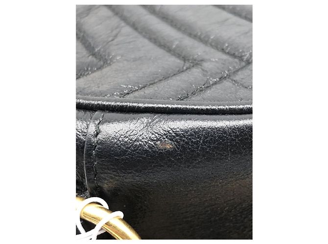 Gucci Borsa rotonda in pelle GG Marmont nera Nero - vista 8