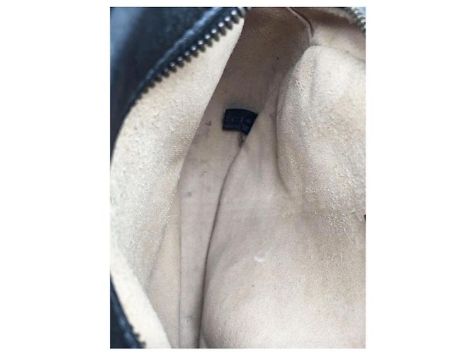 Gucci Borsa rotonda in pelle GG Marmont nera Nero - vista 9