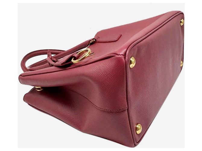 Prada Piccola borsa 2way Galleria in pelle Saffiano rosa - vista 6