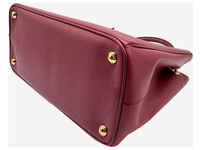 Prada Piccola borsa 2way Galleria in pelle Saffiano rosa - vista 7