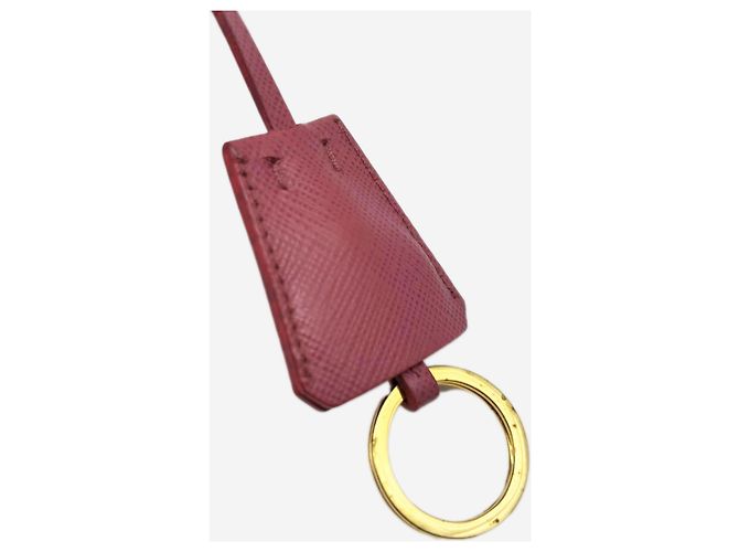 Prada Piccola borsa 2way Galleria in pelle Saffiano rosa - vista 8
