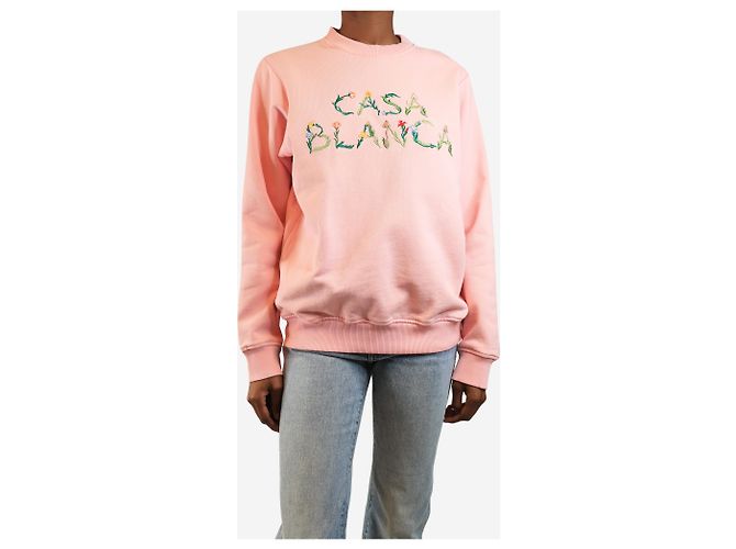 Casablanca Sudadera rosa bordada - talla XS - vista 3