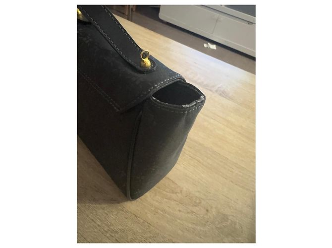 Courreges Borsa Courrèges monogramma in tela nera Nero - vista 12