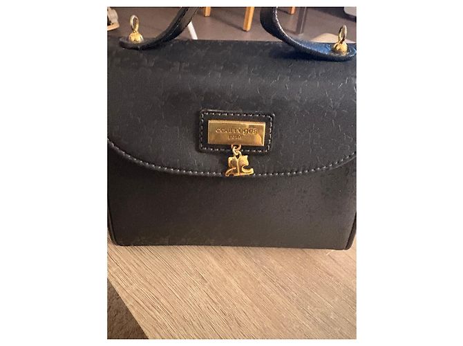 Courreges Borsa Courrèges monogramma in tela nera Nero - vista 2