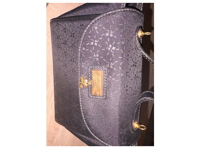 Courreges Borsa Courrèges monogramma in tela nera Nero - vista 9