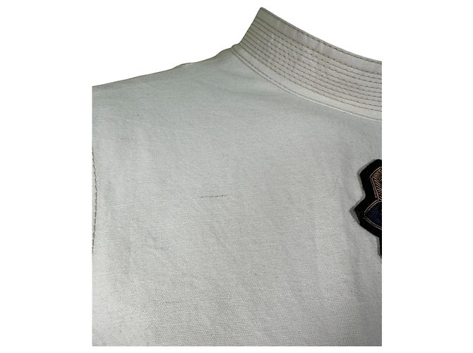 Dries Van Noten Vestido de rayas sin mangas con adornos Negro Blanco Dorado - vista 4
