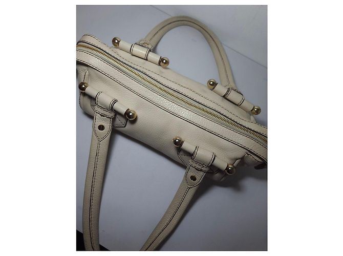 Lancel Borsa in pelle ecru Beige - vista 14