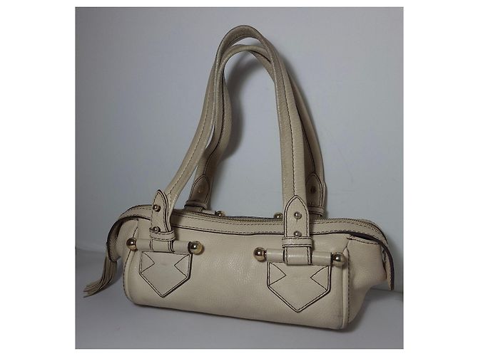 Lancel Borsa in pelle ecru Beige - vista 2