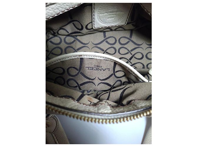 Lancel Borsa in pelle ecru Beige - vista 20