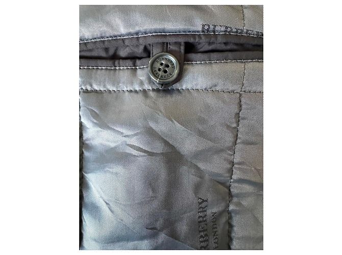 Burberry Abrigo de lana negro doble botonadura con cuello de pelo - vista 9