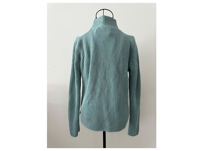 Autre Marque Lauren Ralph Lauren Strickjacke mit Reißverschluss Hellblau - Ansicht 5