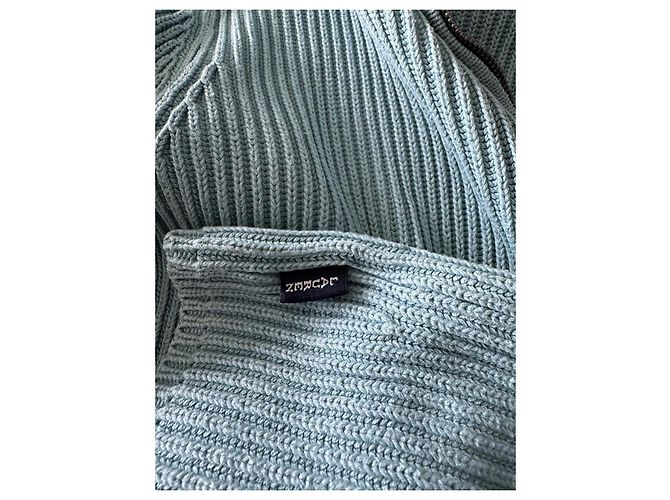 Autre Marque Lauren Ralph Lauren Strickjacke mit Reißverschluss Hellblau - Ansicht 9
