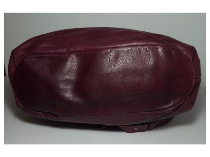 Nat & Nin Borsa a mano in pelle bordeaux Bordò - vista 7